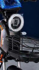 Scooter Elétrica 800W com Banco Duplo e Autonomia de até 60 km - Preta
