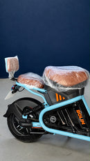 Scooter Elétrica 800W com Banco Duplo e Autonomia de até 60 km - Azul