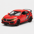 Miniatura Honda Civic Type R 1:32 – Portas, Capô e Porta-Malas Abríveis