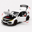Miniatura Honda Civic Type R 1:32 – Portas, Capô e Porta-Malas Abríveis