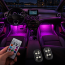 Kit Luz Ambiente RGB Automotiva com Controle Remoto