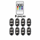 Kit Luz Ambiente RGB Automotiva com Controle Remoto