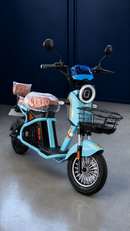 Scooter Elétrica 800W com Banco Duplo e Autonomia de até 60 km - Azul